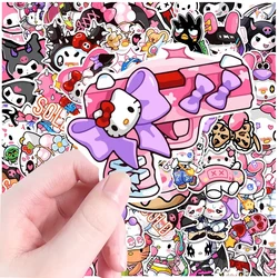 10/30/54pcs Sanrio Stickers Cute Hello Kitty My Melody Kuromi Aesthetic Sticker DIY Suitcase Guitar Kawaii Kids Graffiti Decals