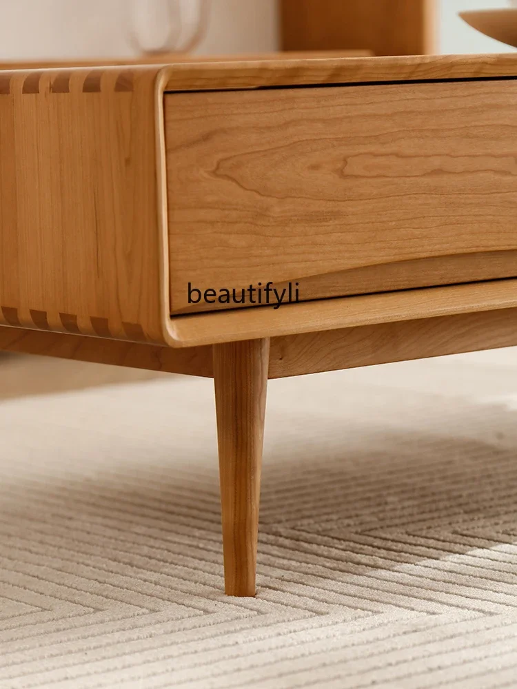 

ss K178Nordic solid wood coffee table light luxury living room simple small apartment wooden decoration