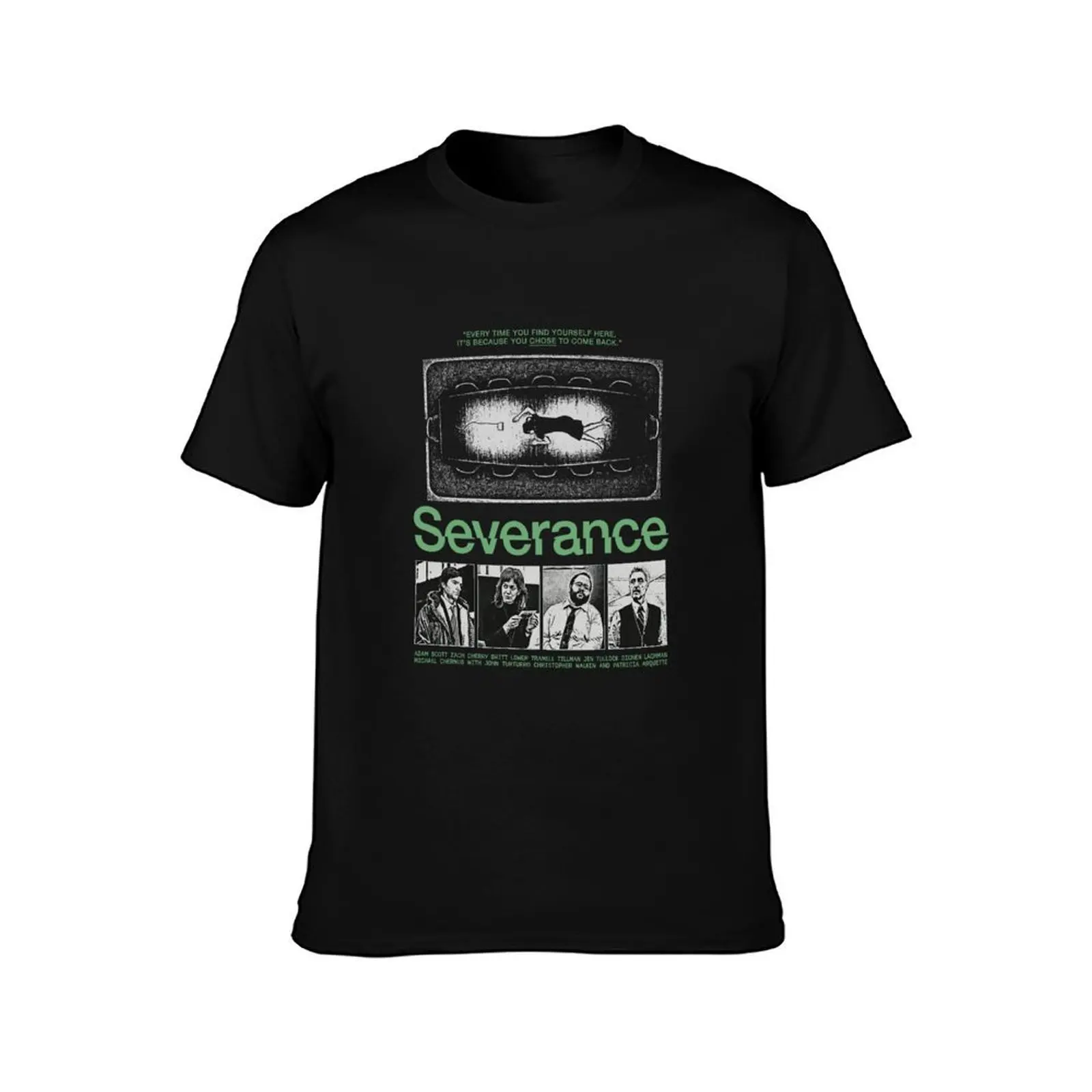 Vintage Severance poster T-Shirt Summer Casual Cotton Tee Oversized Streetwear Tops Vintage Graphic Print Unisex Men Women