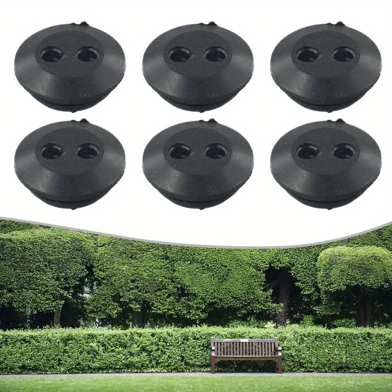 6/10Pcs Rubber Grommet 2 Holes Fuel Tank Seal Grommet Fuel Tank Rubber Grommet For Hedge Trimmer Brush Cutters Garden Supplies
