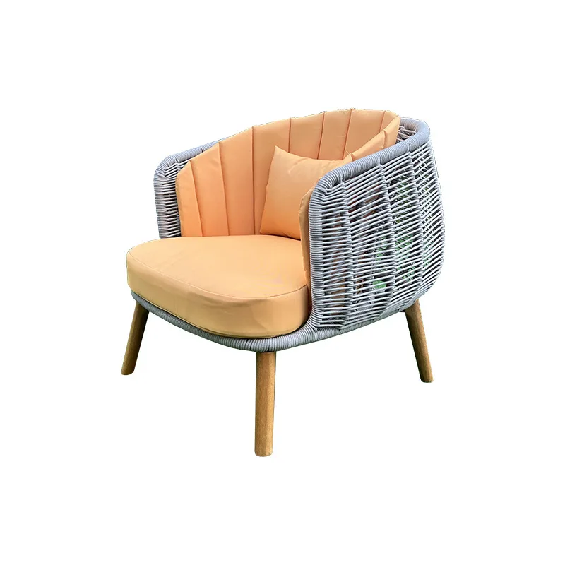 

Garden courtyard rooftop outdoor rope table and chairs