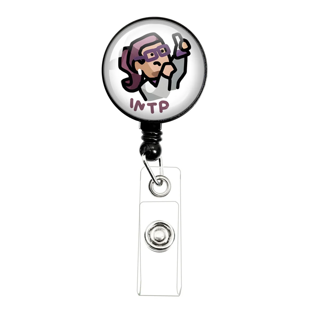 MBTI Personality Types Psychology Nurse Doctor Medical Workers Clip Badge Retractable Badge Reel Display Tag Staff  ID Name Card