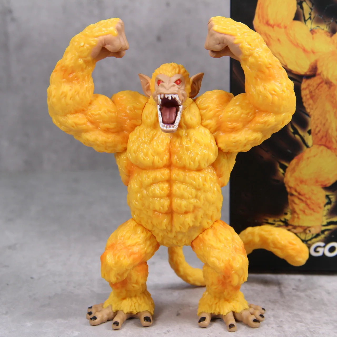 15-17cm Dragon Ball Z Action Figure Son Goku Super Saiyan Golden Ape Gorilla Monkey Ashtray PVC Collectible Model Toys Gifts