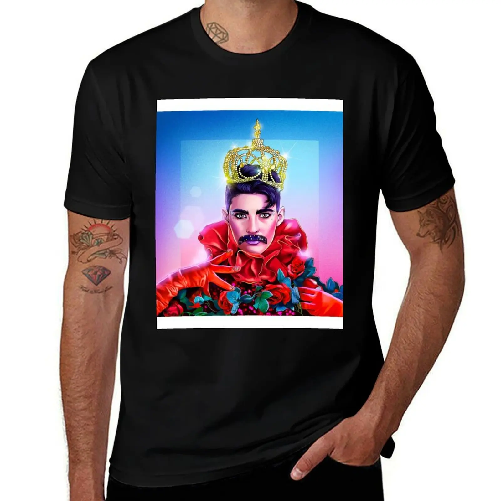 Freddie Love Drag Divo T-Shirt Heavy Duty Casual Work Tee T-Shirt