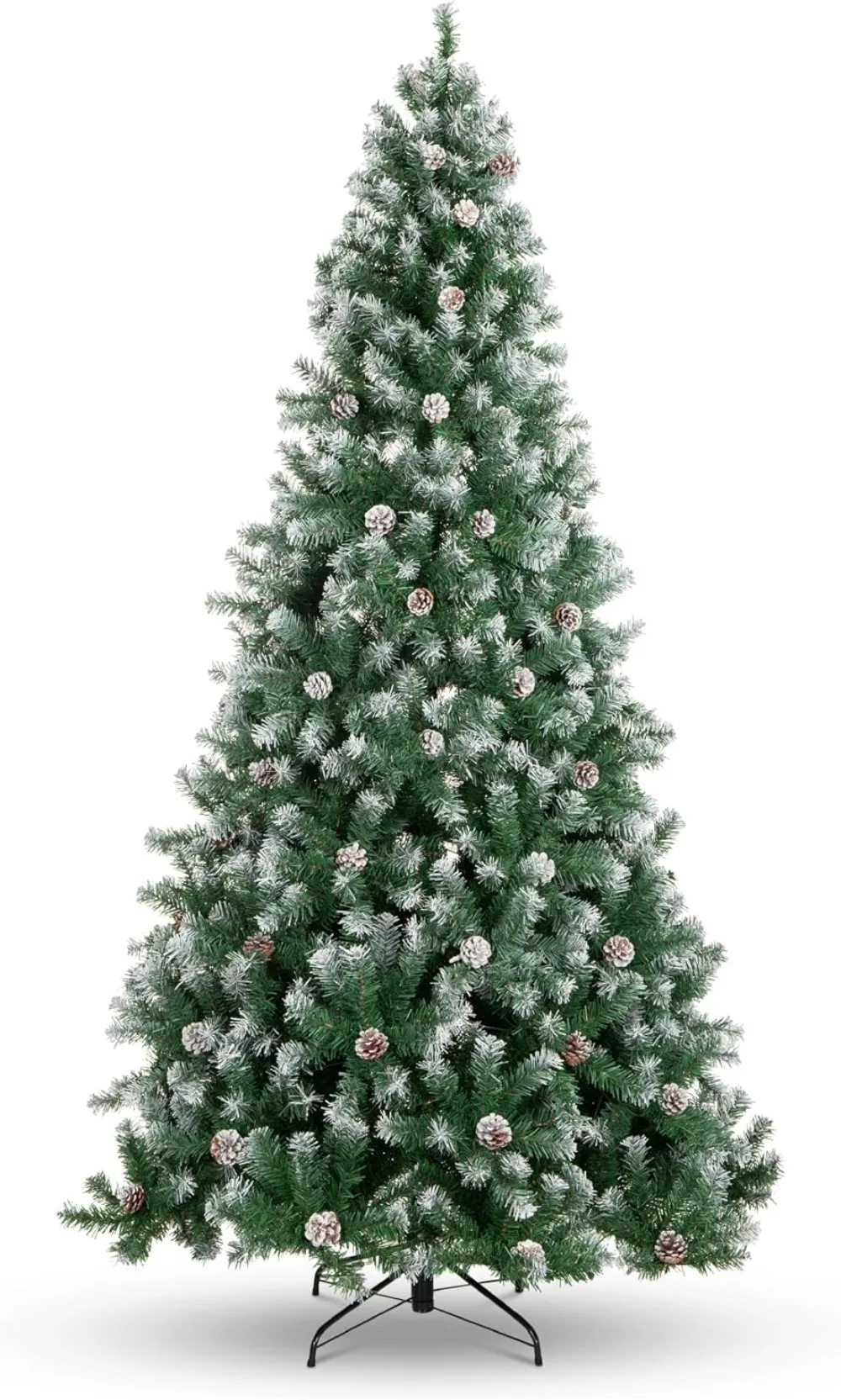 12ft Pre-Decorated Holiday Christmas Tree for Home, Office, Party Decoration w/ 4,188 PVC Branch Tips, Partially