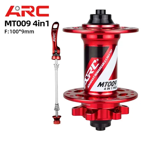 Imagen 2 del producto Nuevo ARC MT009 BOOST 4 en 1 buje delantero de bicicleta de montaña MTB bujes de bicicleta 110x15MM 100x15MM freno de disco 28 32 36 agujeros parte