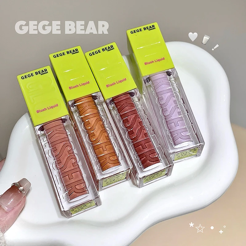 Gege Bear Blush Flüssiges, feuchtigkeitsspendendes und zartes Make-up, dauerhaftes natürliches Wasser, helles Hautrouge