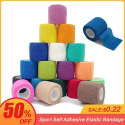 Colorful Sport Self Adhesive Elastic Bandage Wrap Tape Elastoplast For Knee Support Pads Finger Ankle Palm Shoulder