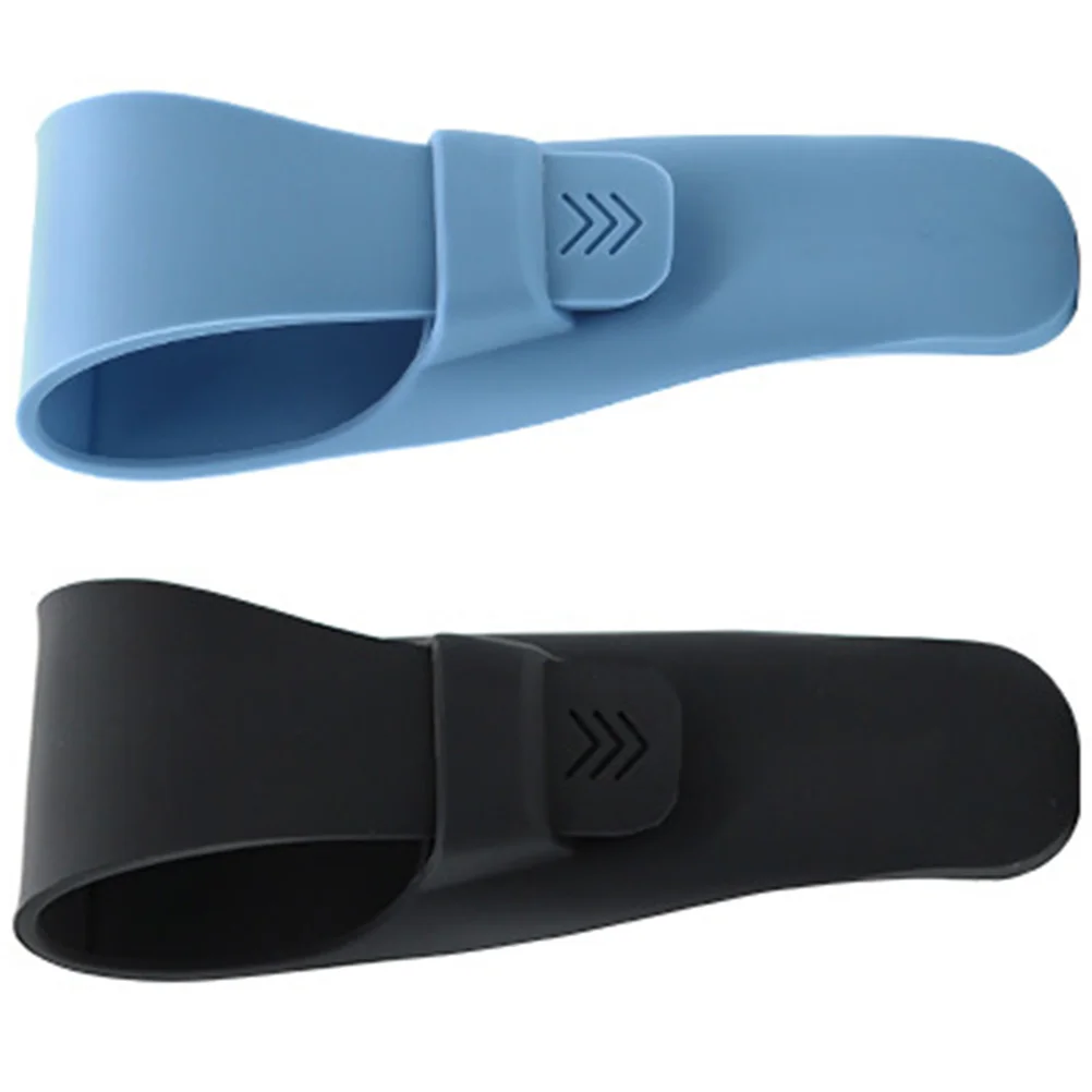 2 Pcs 커버 실리콘 케이스 화이트 면도기 여행 보호 가방 경량 휴대용 야외 안전 소재 부드러운