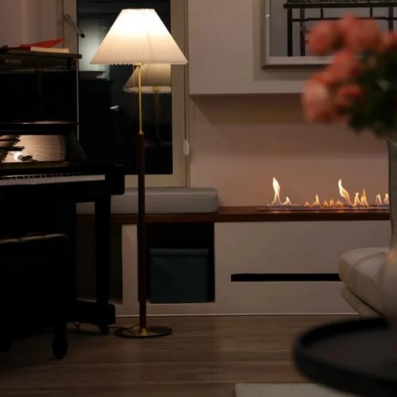 tuya wifi  ethanol burner bio kamin  electric rectangular bioethanol fireplace indoor original