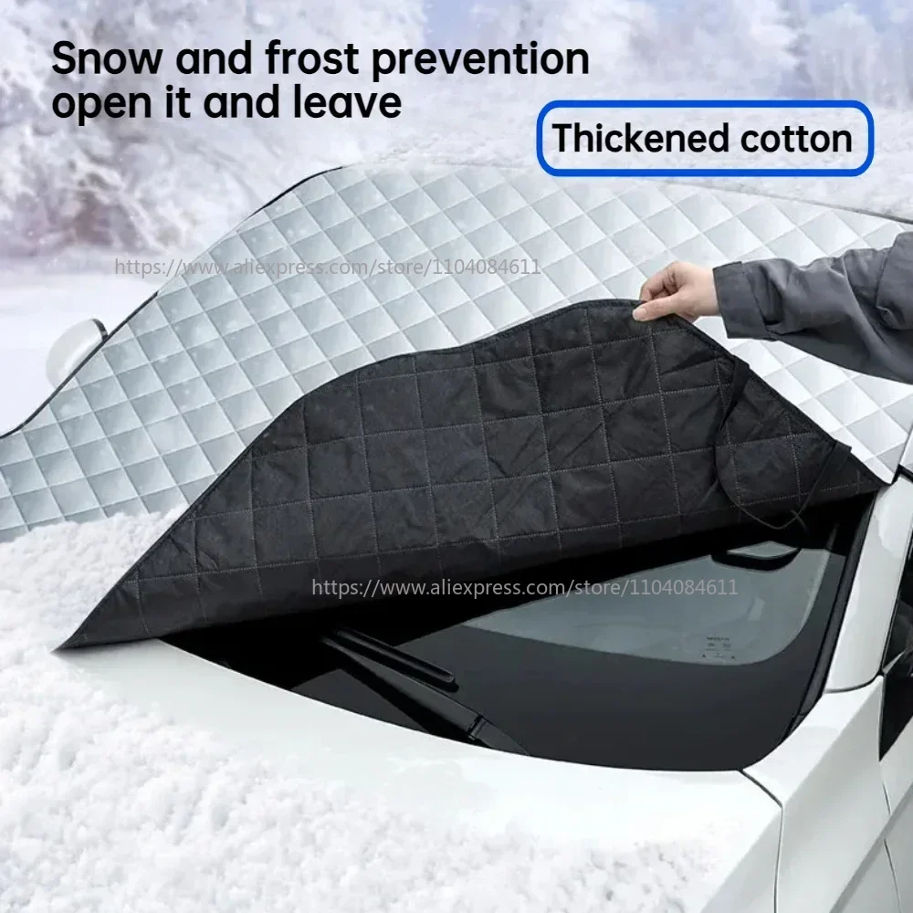 For Xpeng G9 G6 P7 G3 G3i P5 X2 N5 F30 H93 Car Snow Cover Front Windshield Sunshade Cover Protective Cover Winter Sunshades