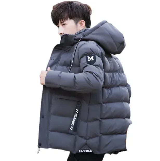 Winter new cashmere men\'s cotton-padded jacket high quality hooded thick casual warm cotton-padded jacket 5XL