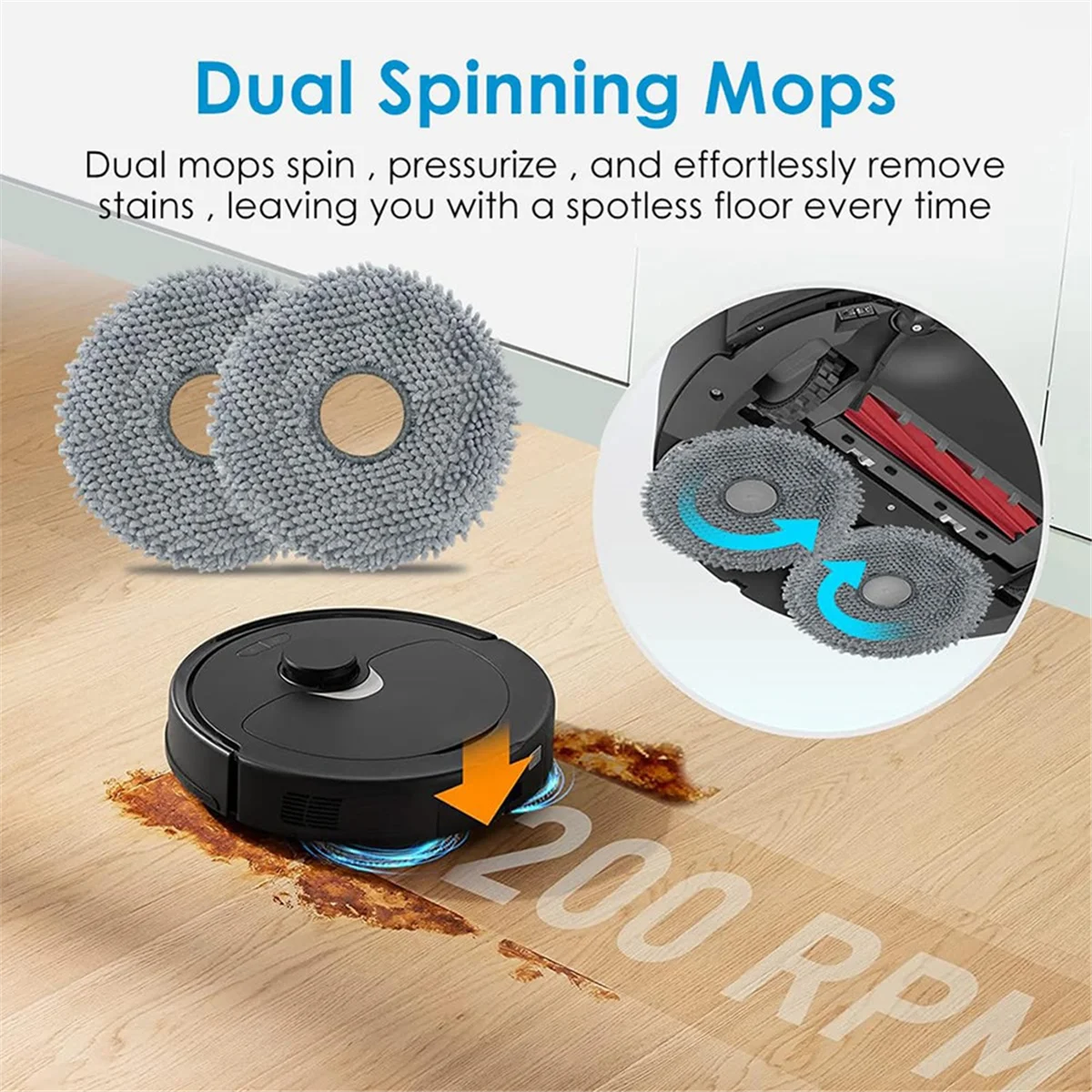 Hiws 20PCS Mop Pads… - image