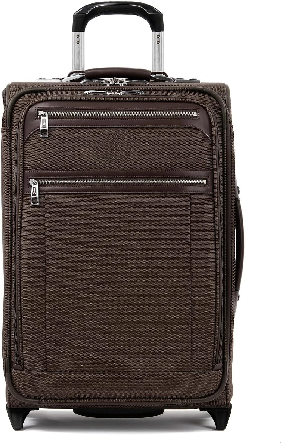 Platinum Elite-Bagage de Transport Extensible Softside, Valise Verticale à 2 Roues, Port USB, Johanna Espresso, pour Homme et Femme