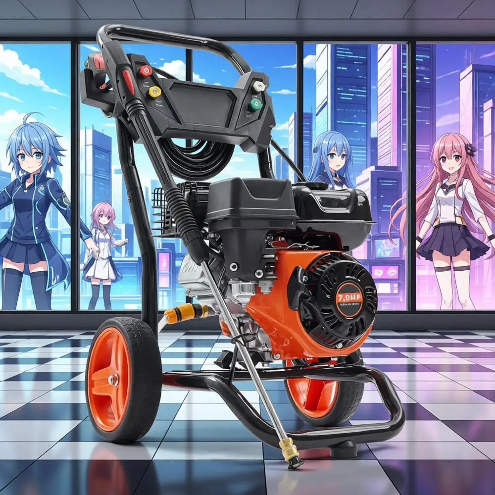 

3400 PSI 2.6 GPM Gas Pressure Washer with Spray Gun, Extension Wand, and 5 Nozzles