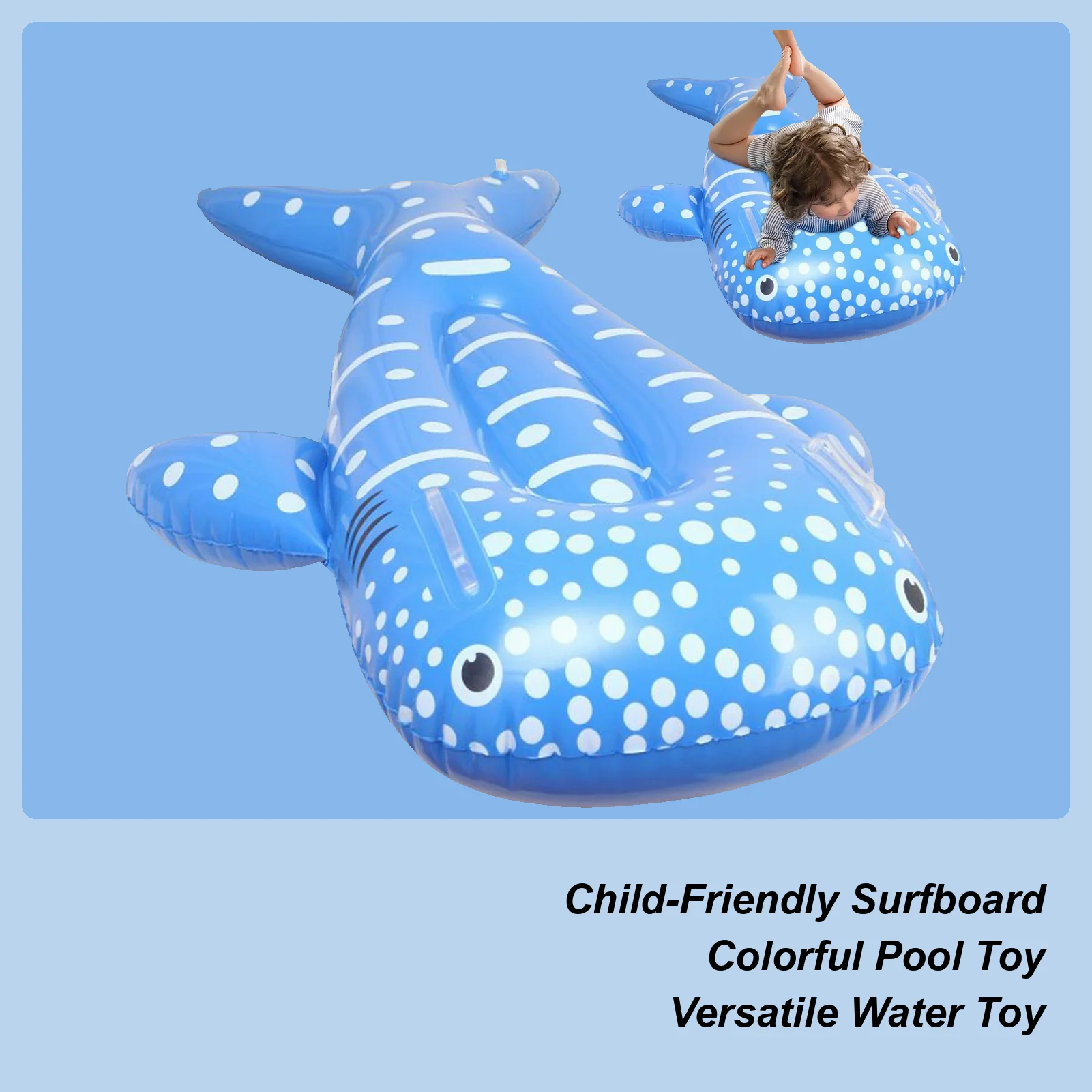 

Youth swimming inflatable floating board with handle surfboard summer swimming equipment for swimming training 120*75cm