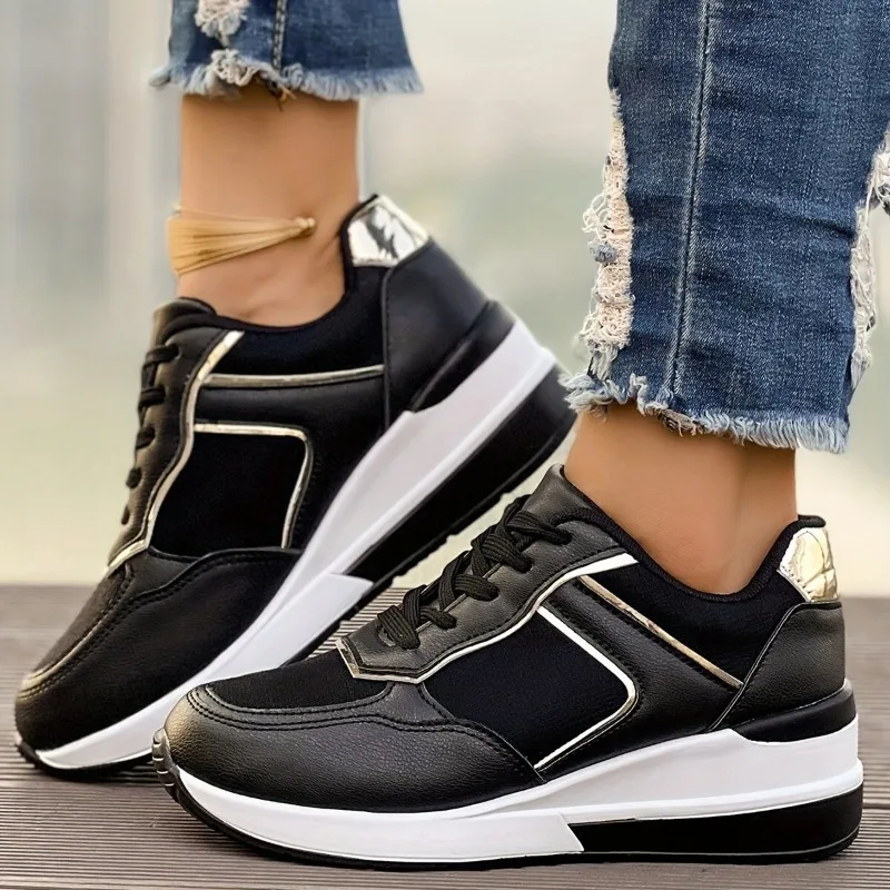 

Лидер продаж 2025, женская обувь, женская вулканизированная обувь на шнуровке, новая модная легкая дышащая удобная повседневная обувь больших размеров