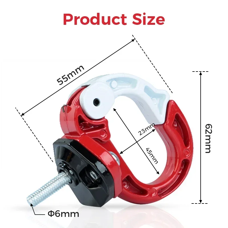 Universal Motorbike Luggage Hook Helmet Holder Cargo Mount Motorcycle Aluminum Alloy  Front Claw Hanger For Motorbike Accessorie