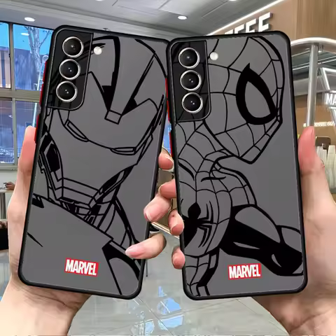 Marvel Spiderman Venom Phone Case for Samsung Galaxy S24 S21 Plus S10 S9 S10 Lite S20 FE S22 S23 Ultra Shockproof Bumper Cover