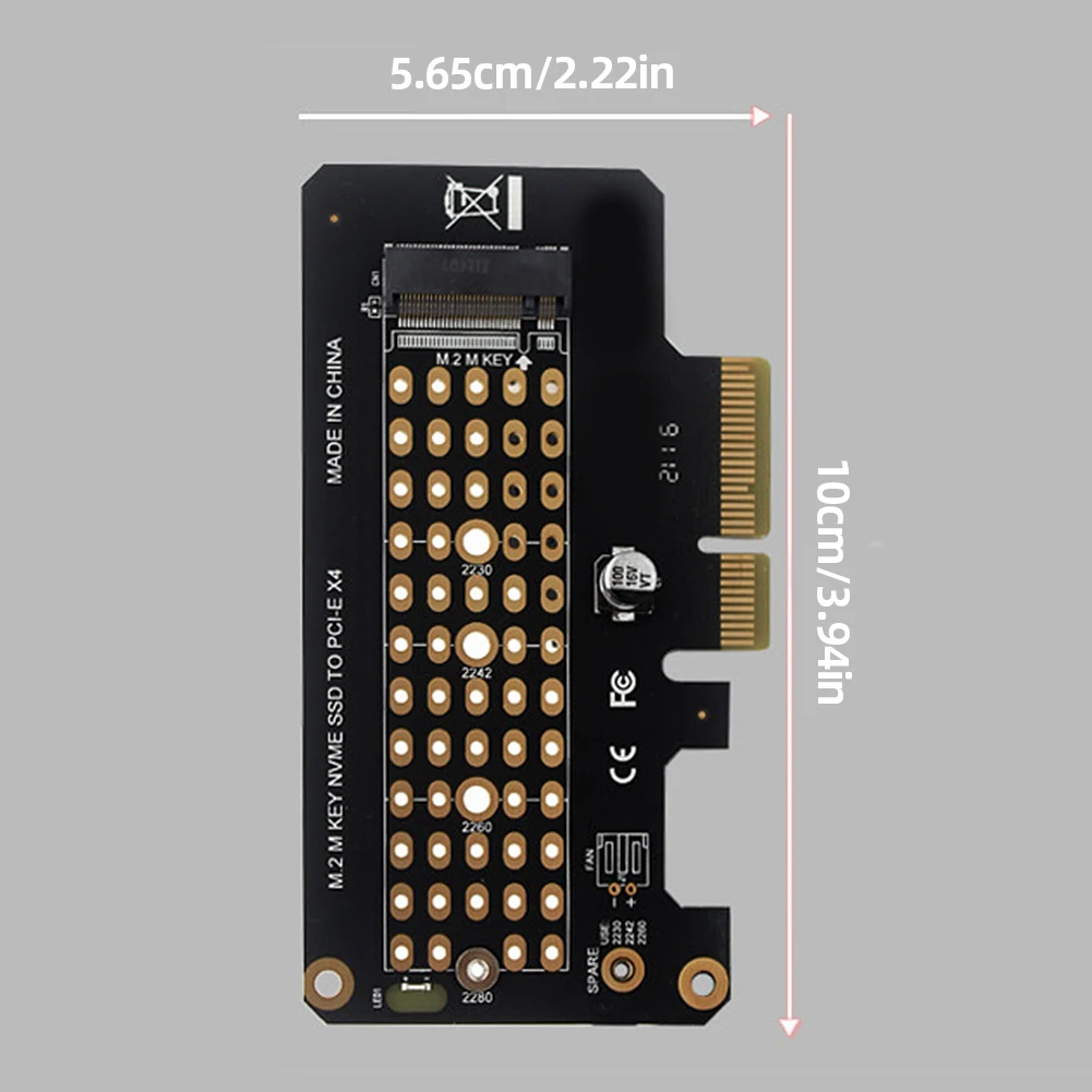 Tarjeta adaptadora M.2 PCIe NVMe SSD a PCI-E 3,0/4,0 32gbps M.2 NVMe SSD a PCI Express 3,0/4,0 tarjeta de expansión para Windows/Linux