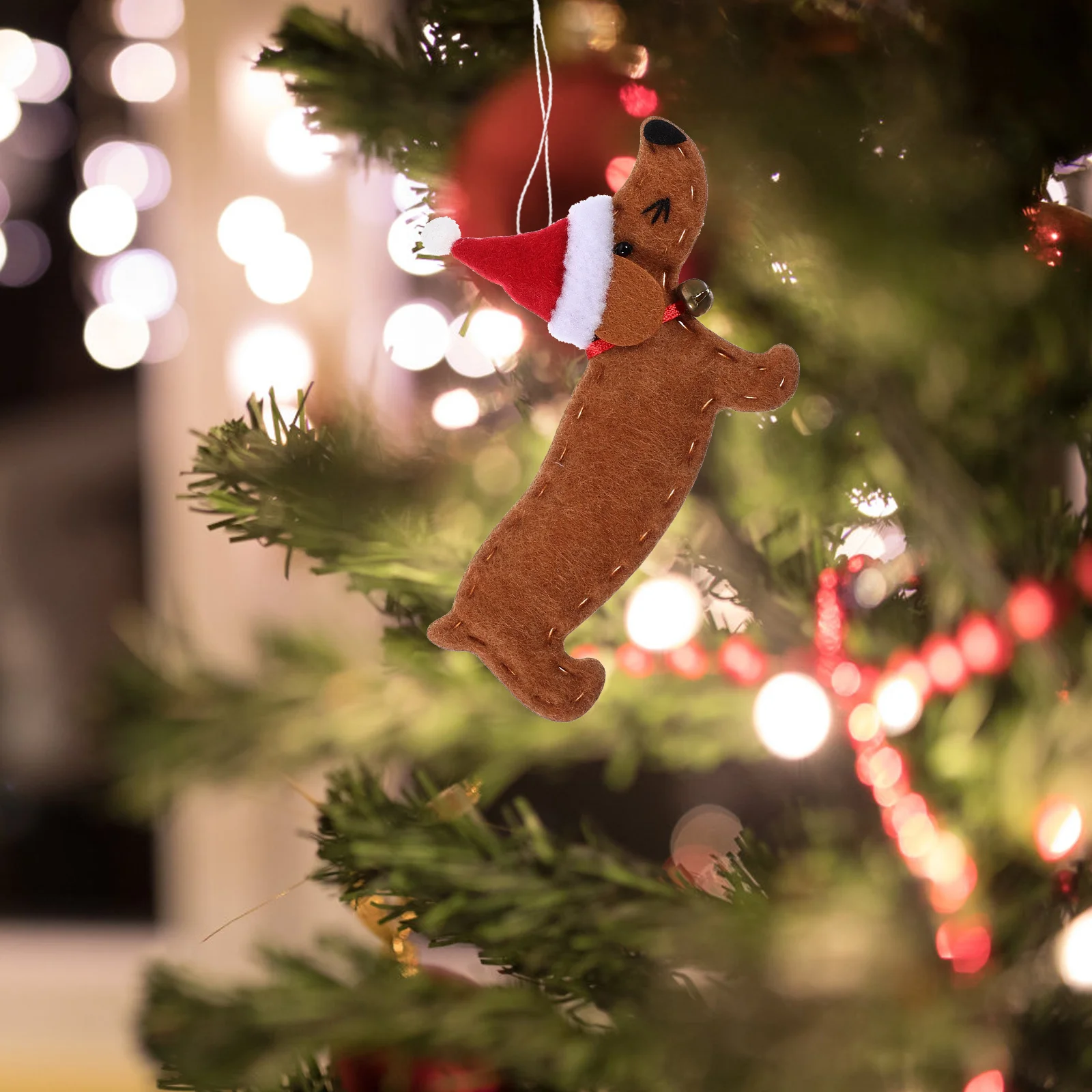 

4Pcs Dachshund Dog Hanging Ornaments Creative Christmas Tree Pendants Party Decorations Premium Material