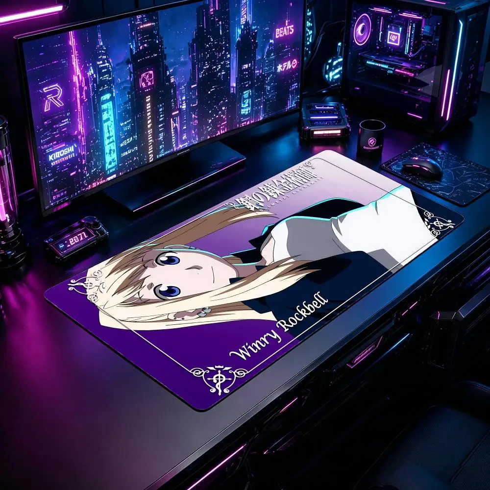 

Gaming Mouse Pad FFullmetal Alchemist Mouse Pad XXL Large Desk Mat Non-Slip Rubber Extended Mousepad for PC Laptop Setup
