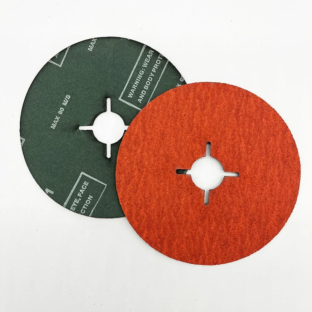 

【From China】Aluminum Oxide Resin Fiber Disc Grinding Fibre Discs, Cross Hole 5 Inch 36 Grit