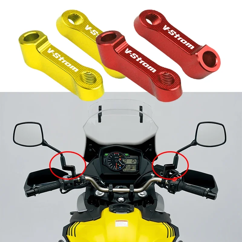 

For Suzuki V-Strom 800DE 650 250 1050 XT VSTROM DL250 DL650 DL1000 v-strom Rearview Mirrors Extension Riser Extend Adapter