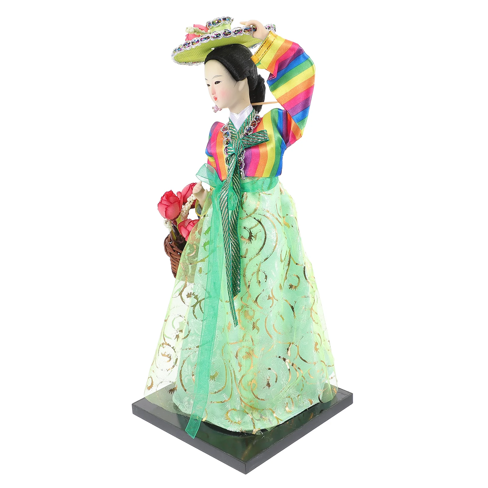 

Korean Traditional Hanbok Puppet Dorm Decor Plastic Figurine Restaurant Decoration