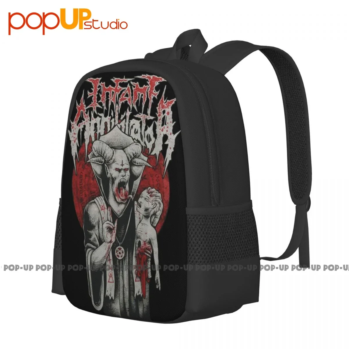 Infant Annihilator Band Demon Logo Backpack Large Capacity Bookbag Beach Bag Shopping Bag Bags For Travel