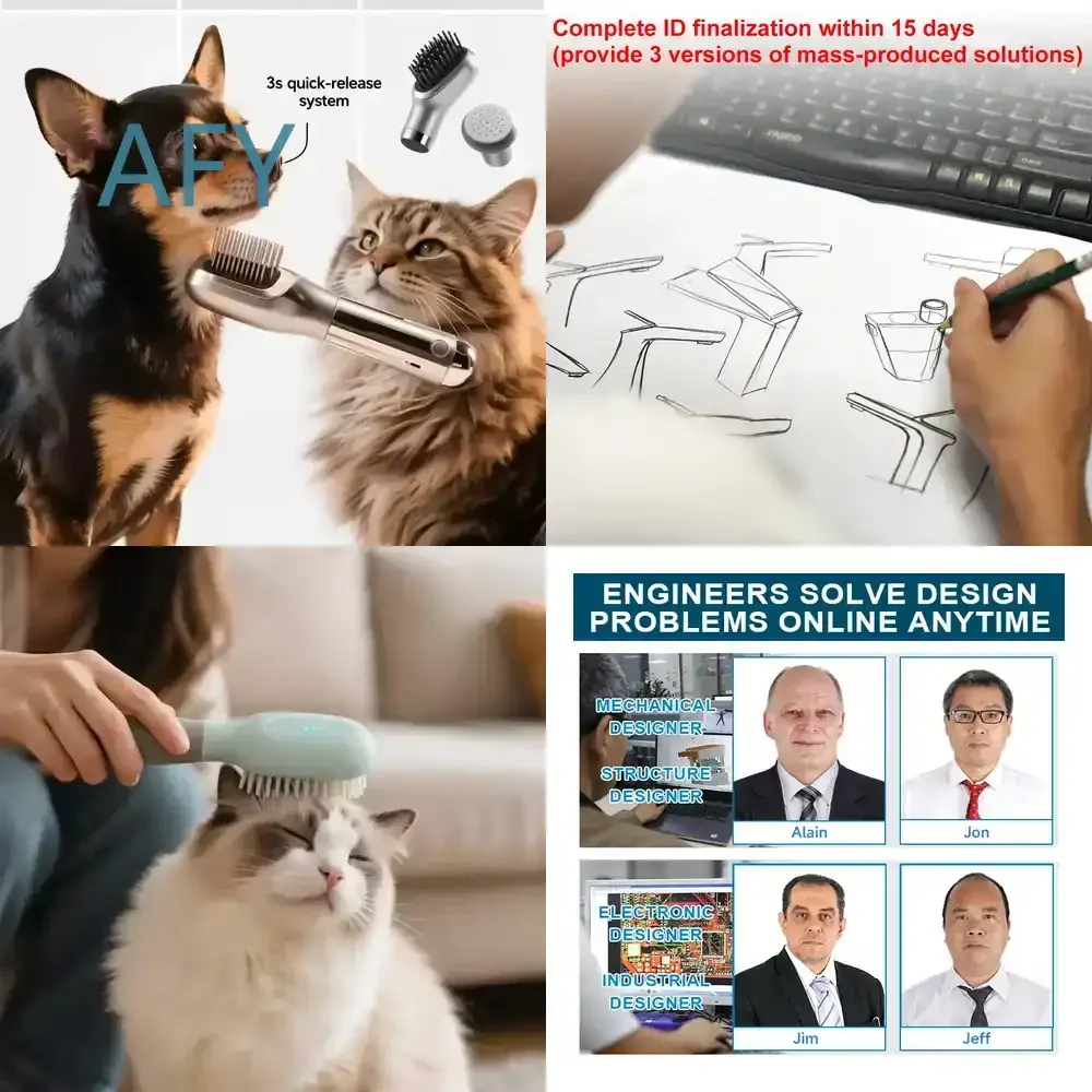 Industrial Design 3D Drawing Service for Pet Skin Scanner Hair Analyzer Custom Product Design Production of Pet Moulds for