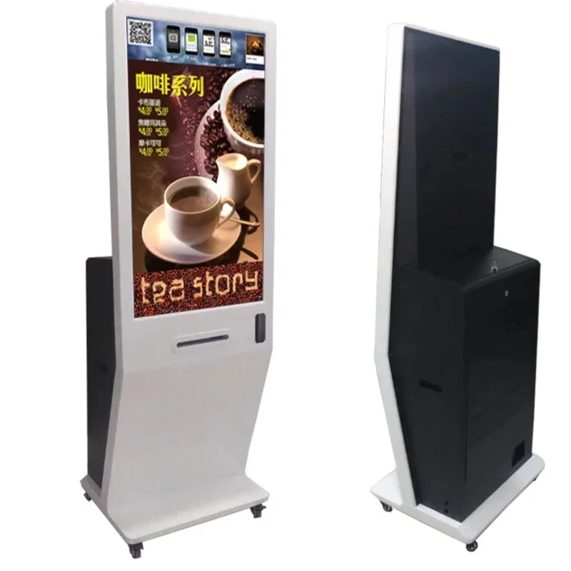 21.5 24 32 42 inch touch lcd tft hd pc wechat whatsapp payment signage totem Phototaking Boothterminal Kiosk with printer