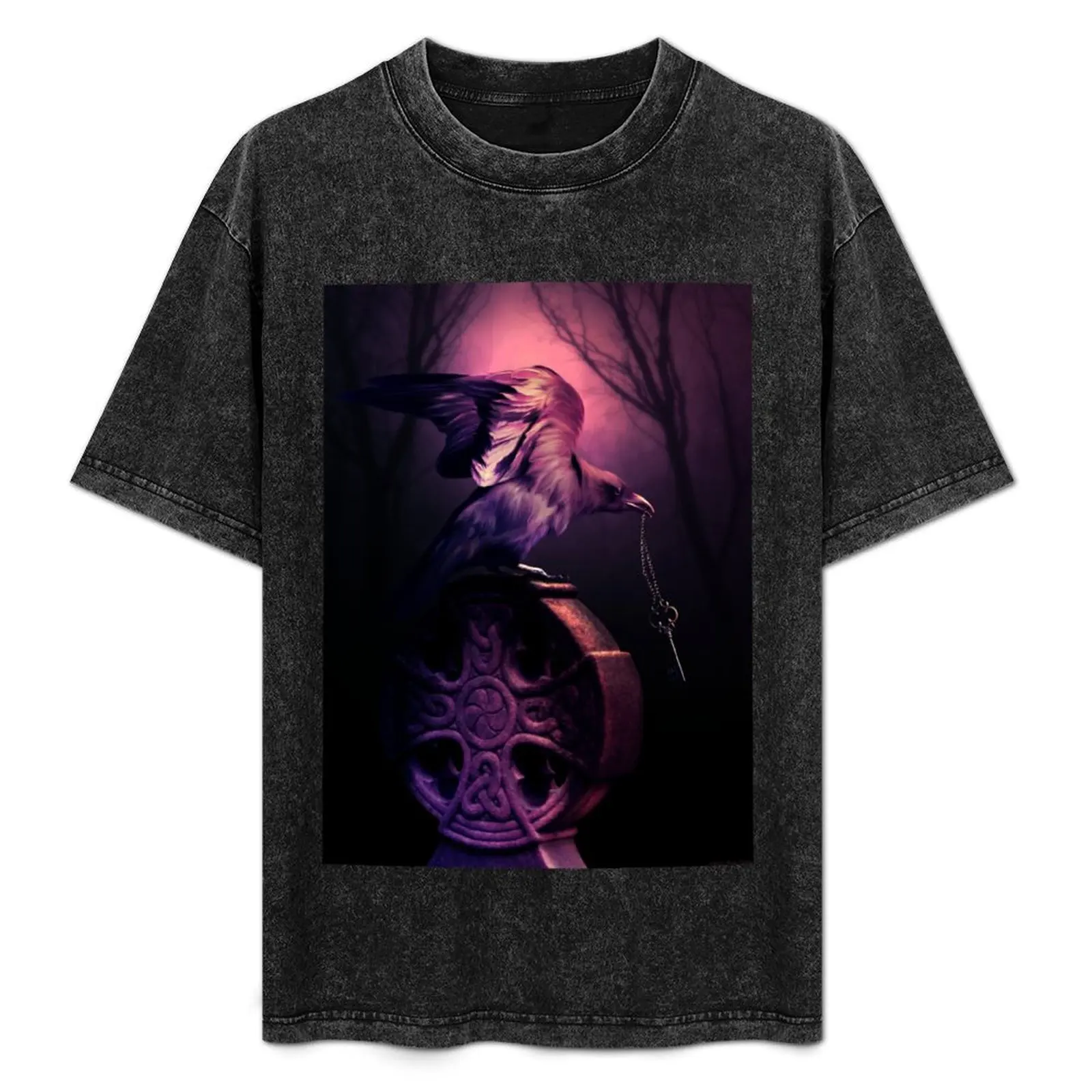 

The Key Keeper T-Shirt Vintage Print Crew Neck Tee