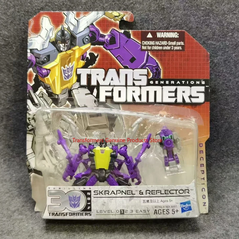 

In stock Original Transformer 30th anniversary shrapnel Reflector Anime character toys Assembly model A moveable doll robot