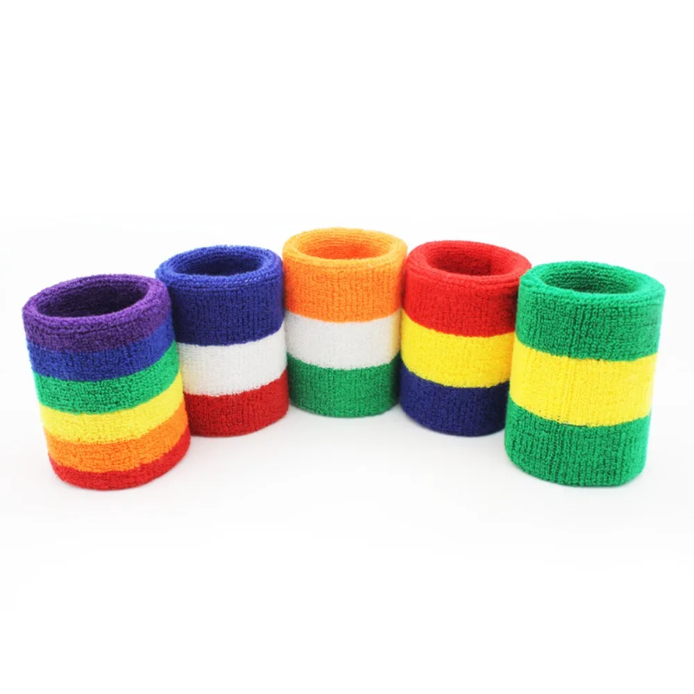 New Sweat Towel Wrist Support Band Cuff Tennis Fitness Run Gym Wristband Cotton Durable Sport Bracers