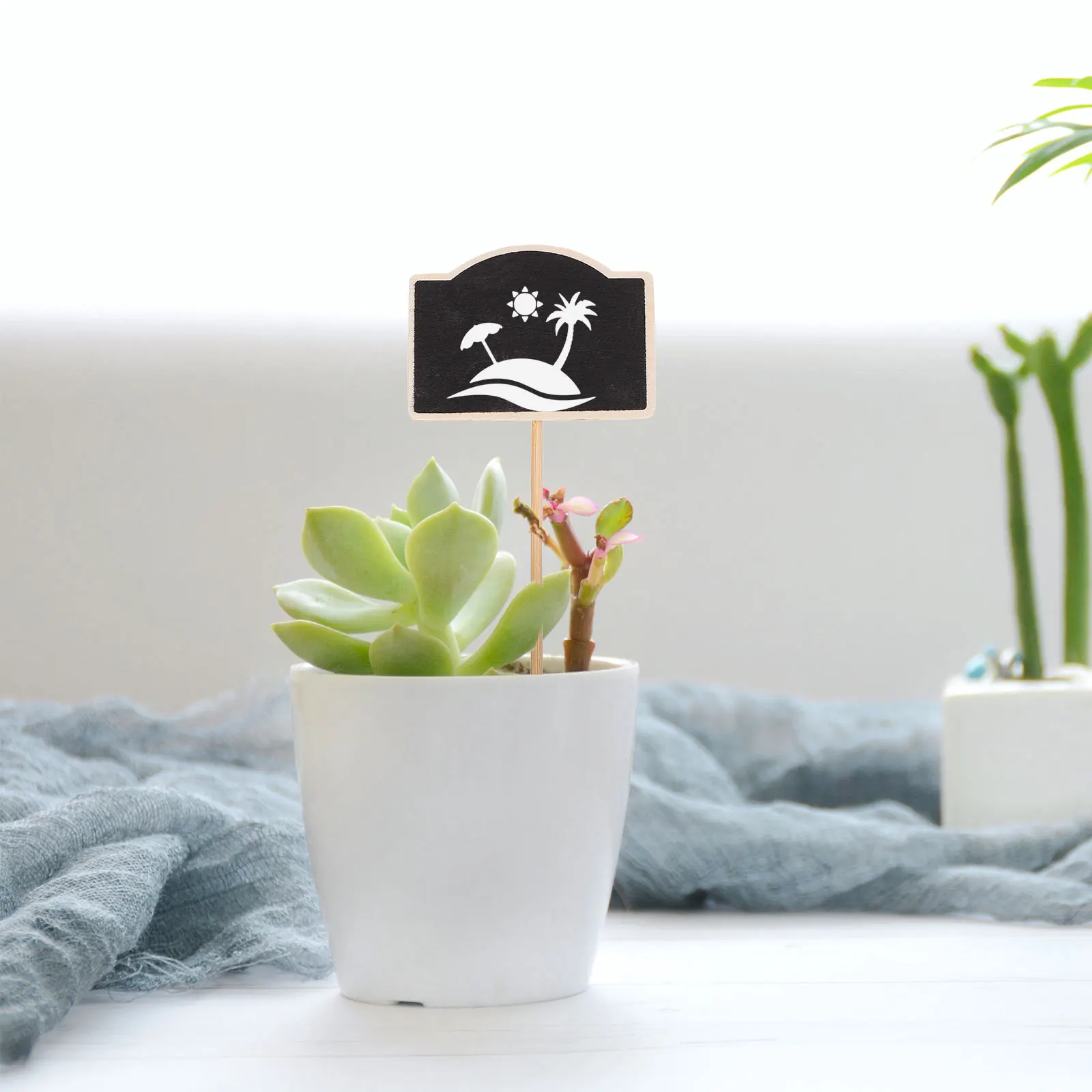 

20pcs Mini Blackboards For Garden Plant Labels Chalkboard Signs Wooden Message Inserts Diy Wedding Party Decor Gardening