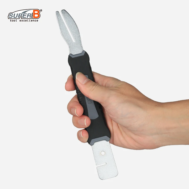 SUPER B Bike Disc Brake Rotor Alignment Truing Tools Fork With Dual Slots MTB Road Bicycle Disc Flattening Correction Wrench