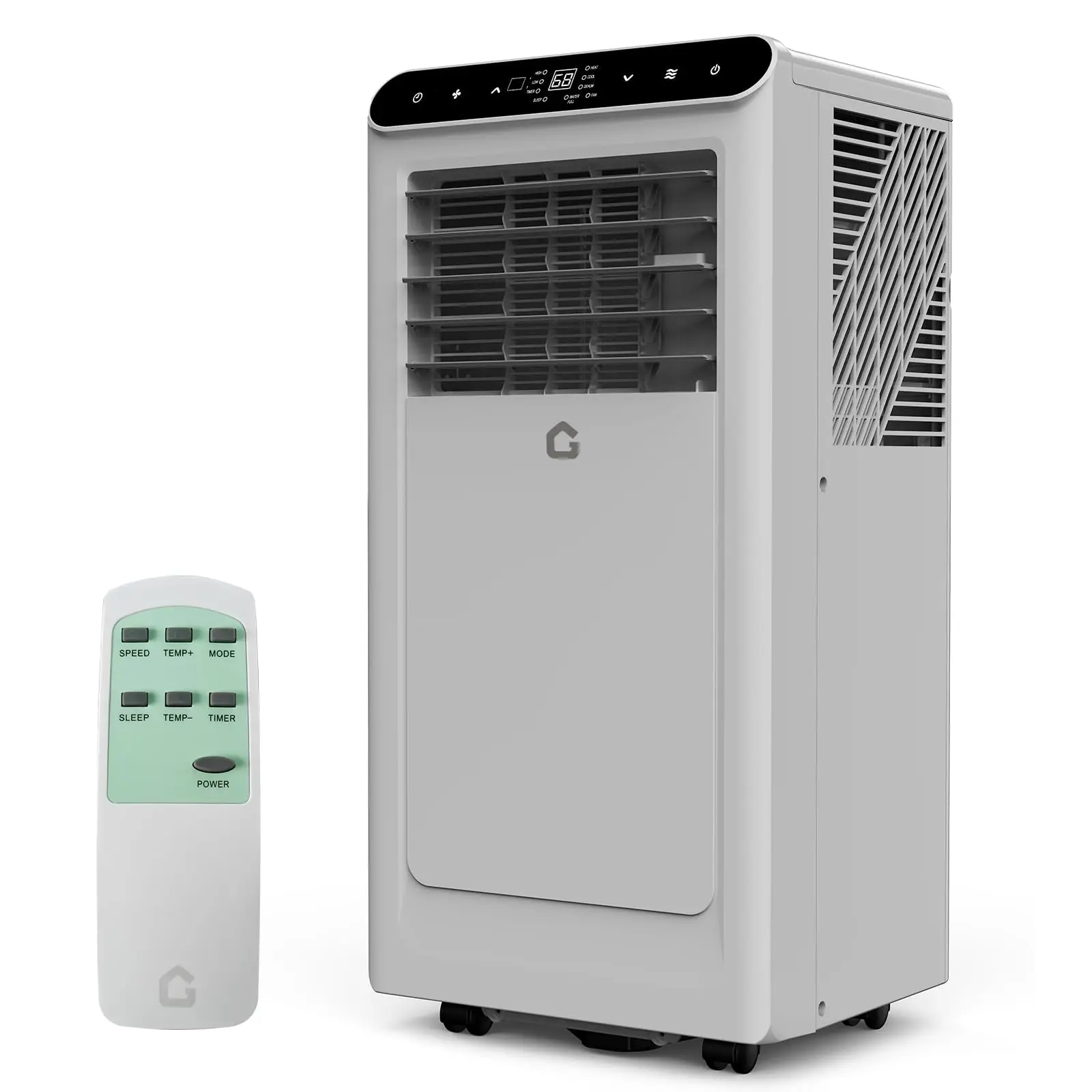 10,000BTU Portable Air Conditioner, 3-in-1 Remote Control AC With Dehumidifier & Fan, 24H Timer, Cools up to 450 Sq.Ft — Generic