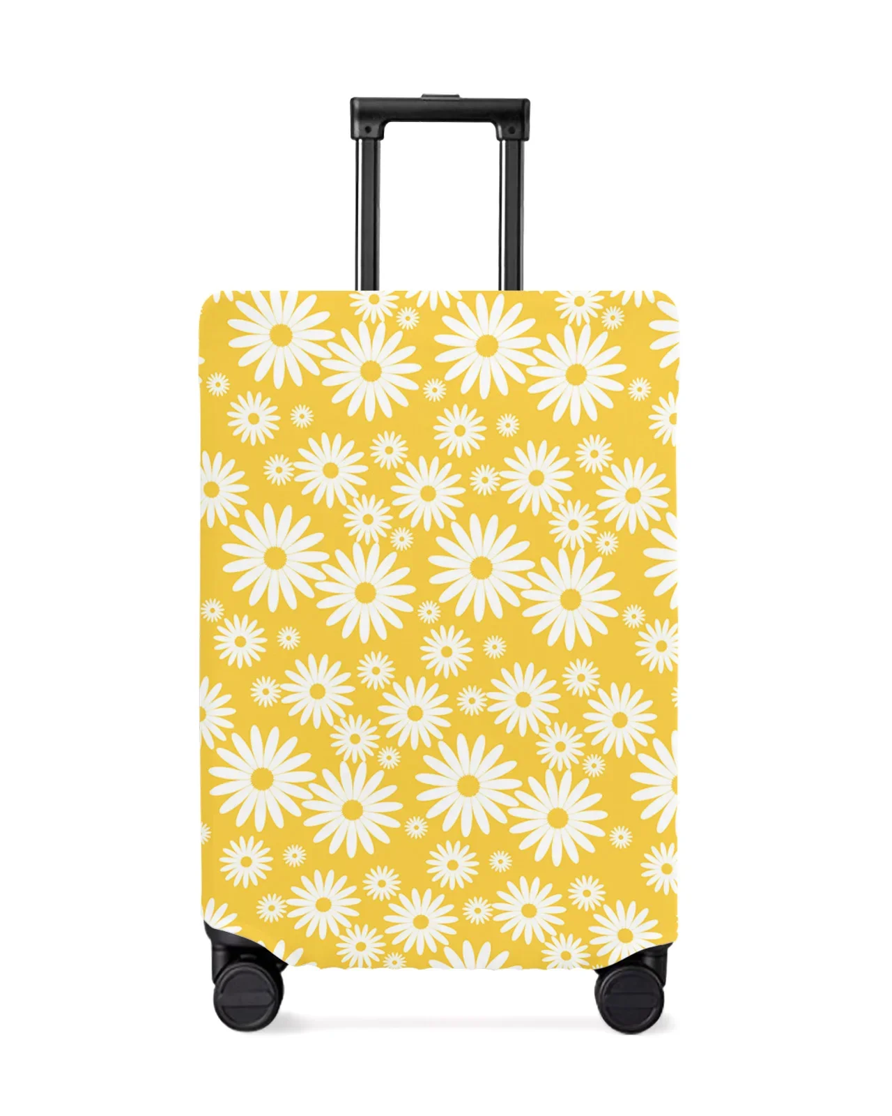 Fresh Daisy Flowers Yellow Travel Luggage Protective Cover for Travel Accessories Suitcase Elastic Dust Case Protect Sleeve