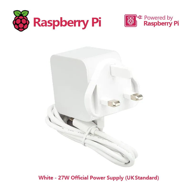 Imagem -05 - Raspberry pi Fonte de Alimentação Oficial Adaptador 27w Usb-c 5.1v 5a com Suporte Padrão pd