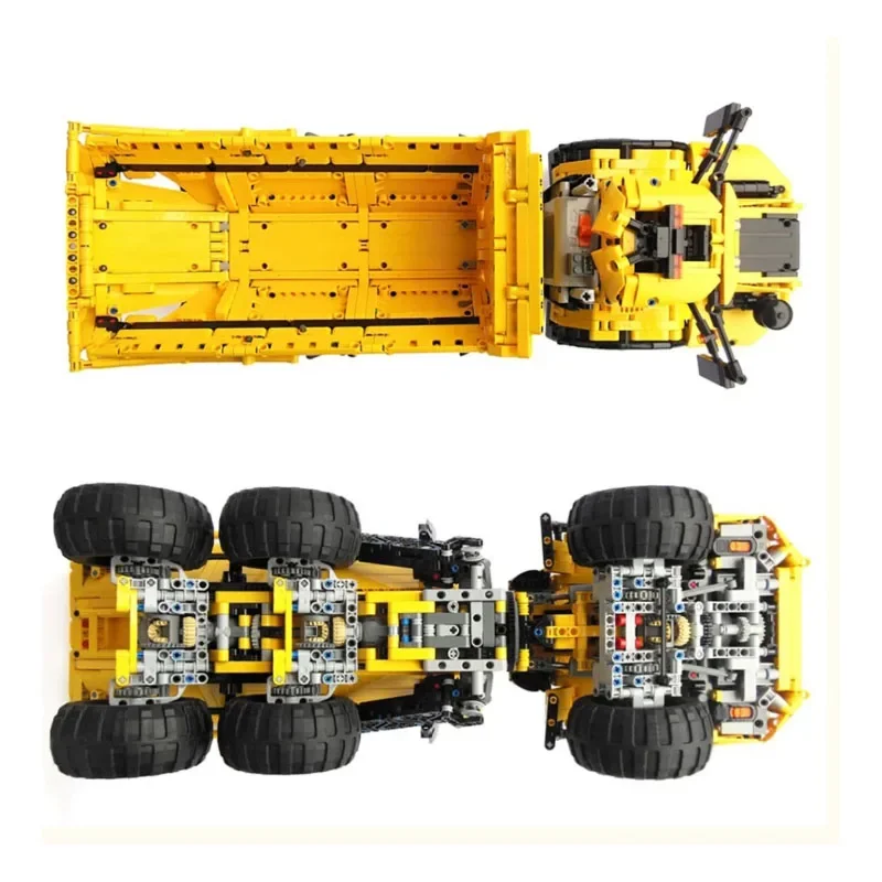 MOC-47047 Rc Elektrische Gelede Dump Truck Splitsen Assemblage Bouwsteen Model • 2114 Onderdelen Bouwstenen Kids Custom Cadeau