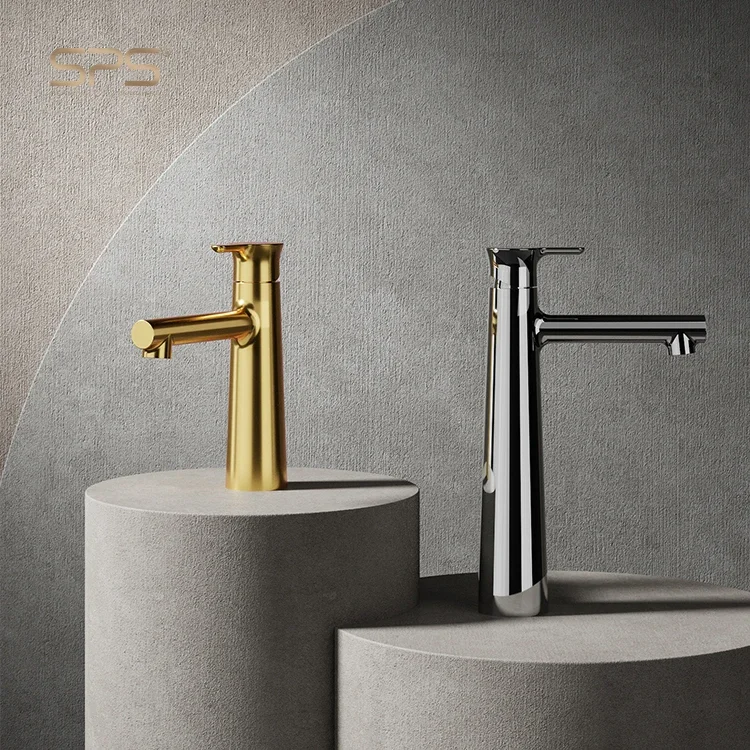 A8172 Modern Commercial Bathroom Faucet Brass Brushed Rose Gold Single Handle One Hole Sink Faucet Lavatory Vanity Sink Faucet