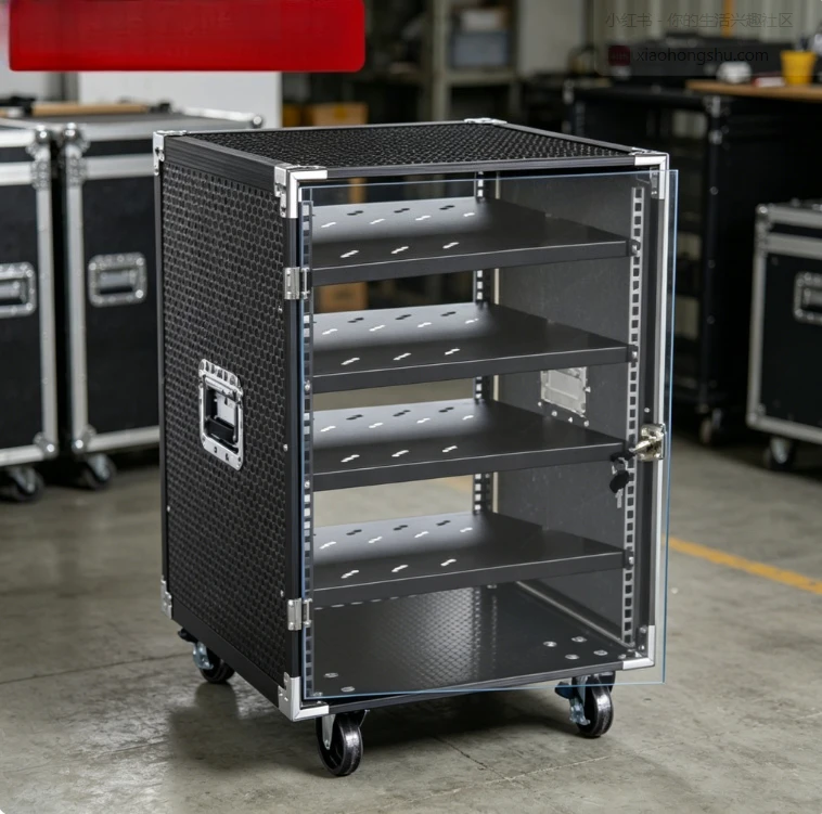 Portable 12U Audio Mixer Rack Case Speaker Box
