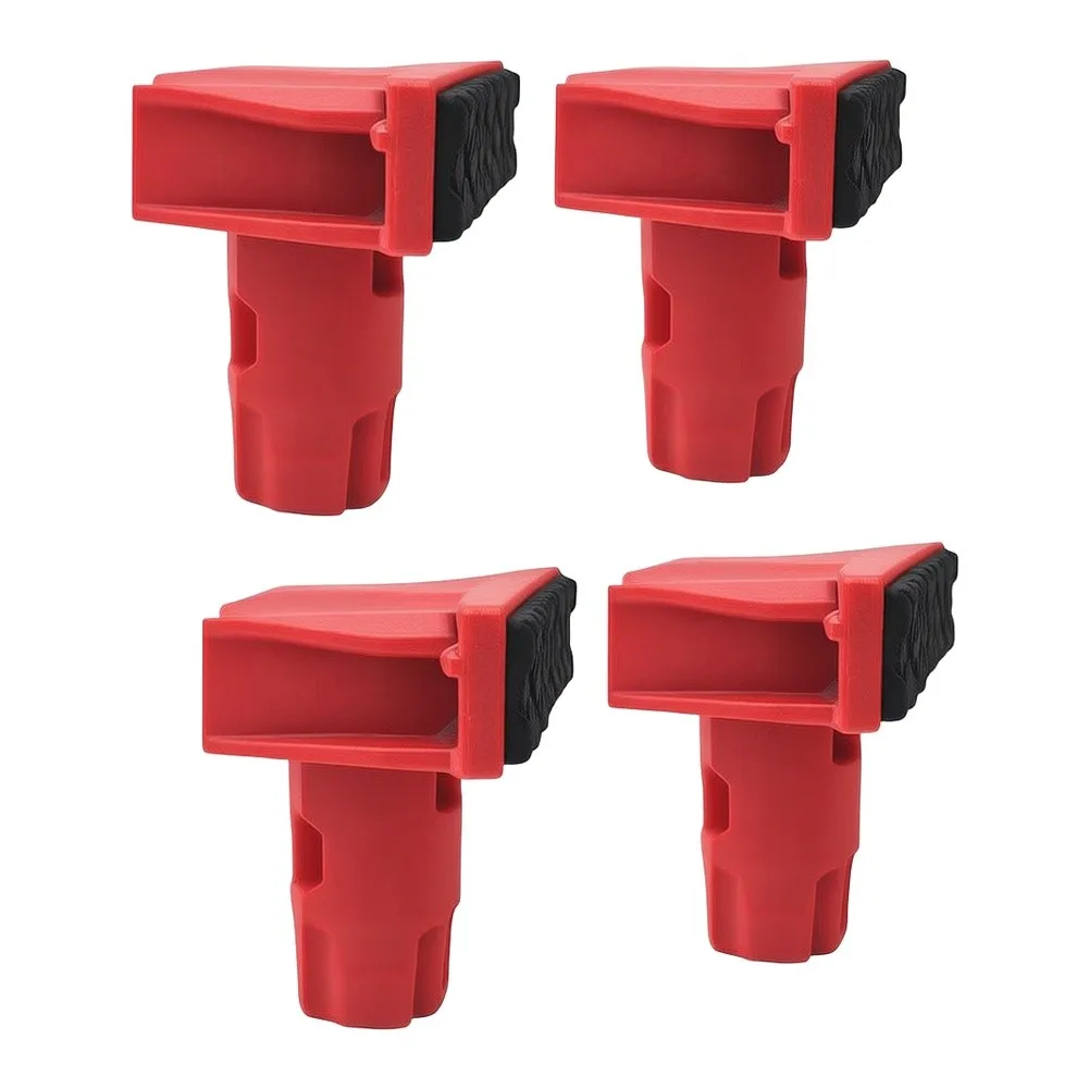 4 Pieces Plastic Dogs for Workshop Use with 20mm Hole Compatibility Supporting Accurate Woodworking Setup 4 Pieces