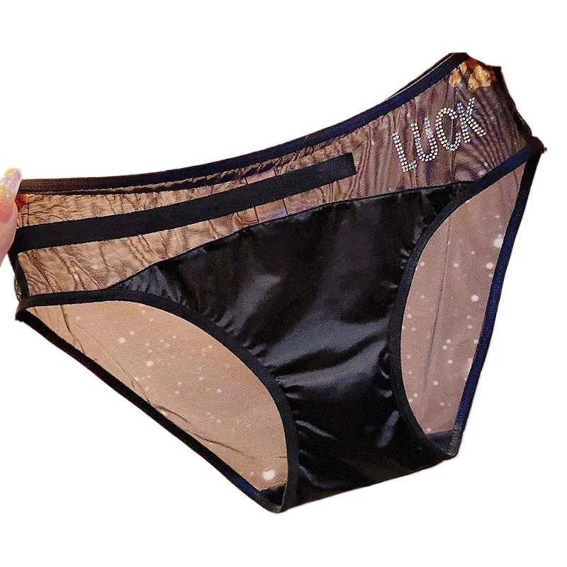 

Новое популярное тюлевое нижнее белье с бриллиантами и буквами, женские сексуальные дышащие эластичные трусы с низкой посадкой Pure Desire, гладкие, мягкие, быстросохнущие