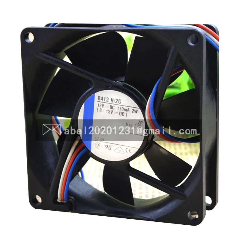 

BRAND NEW 8412N/2G 8412 N/2G 12VDC ORIGINAL COOLING FAN 8025 80*80*25MM