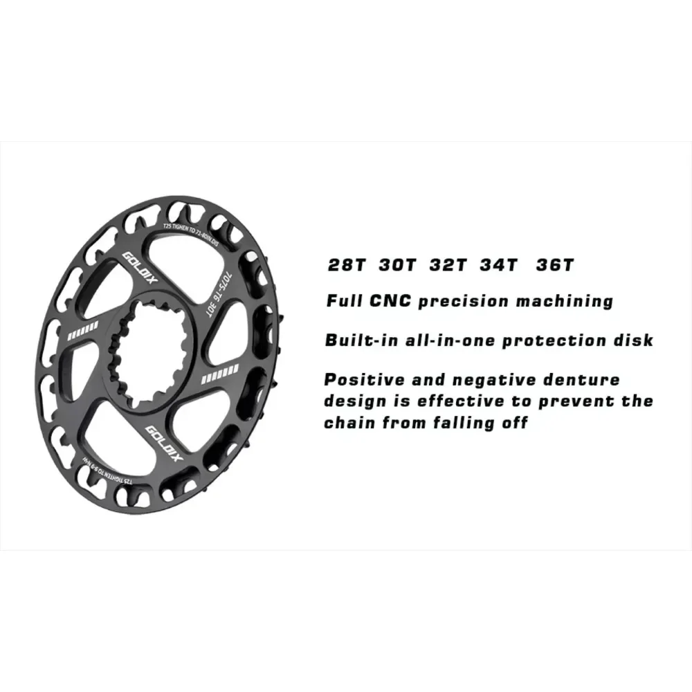 GOLDIX Ultraleichte MTB-Fahrradkurbelgarnitur Kinderfahrradkurbel 110/127/140/150/155/160mm Schwarz 28T-36T 7-10-Gang Fahrradteile – Detail 8