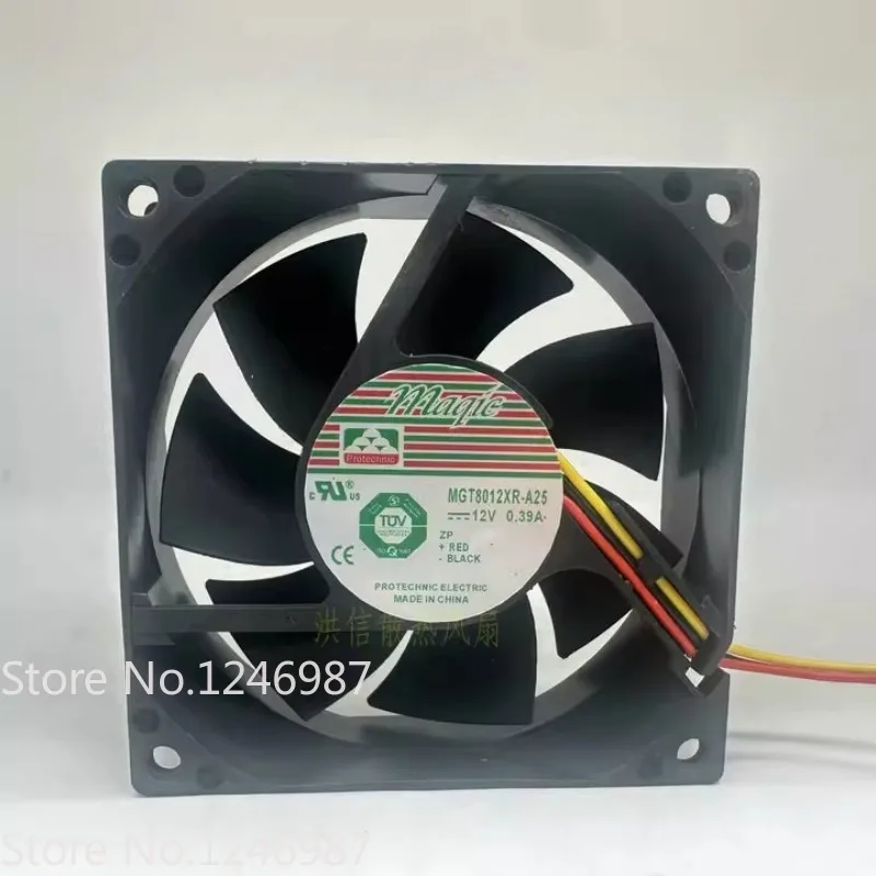 

New Fan for MAGIC 8025 MGT8012XR-A25 DC12V 0.39A 80*80*25MM Cooling Fan