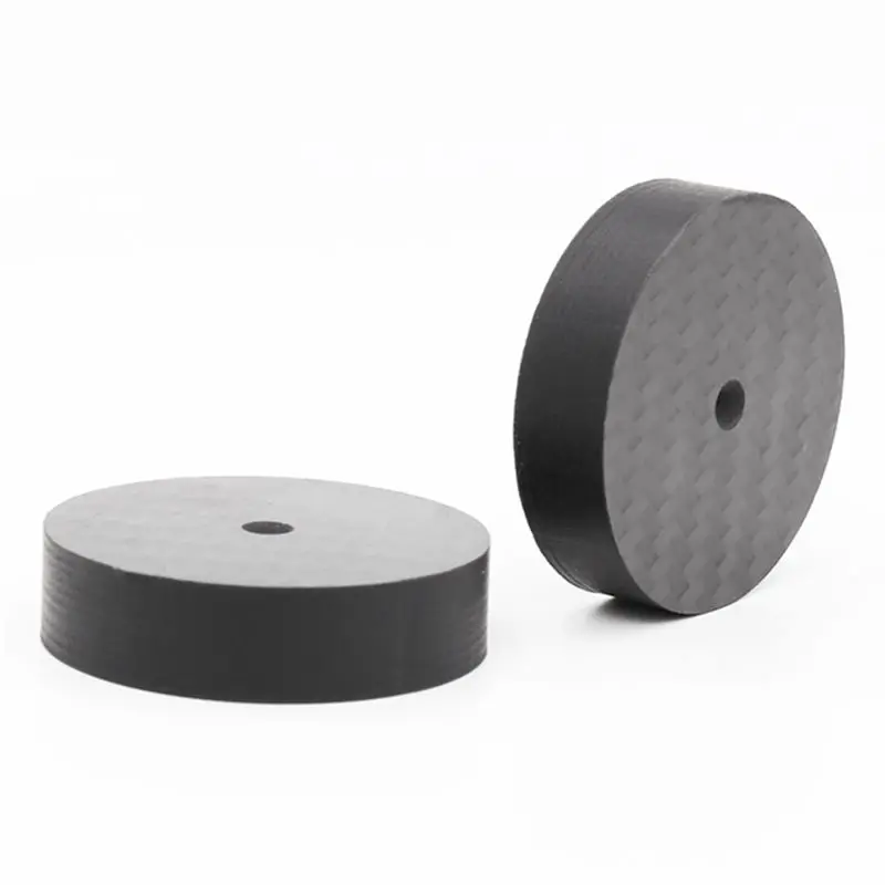 [N82R] Carbon Fiber Speaker Isolation 50x10mm Spikes Base Pad Speaker Stand Feet HiFi AMP Speaker Pad