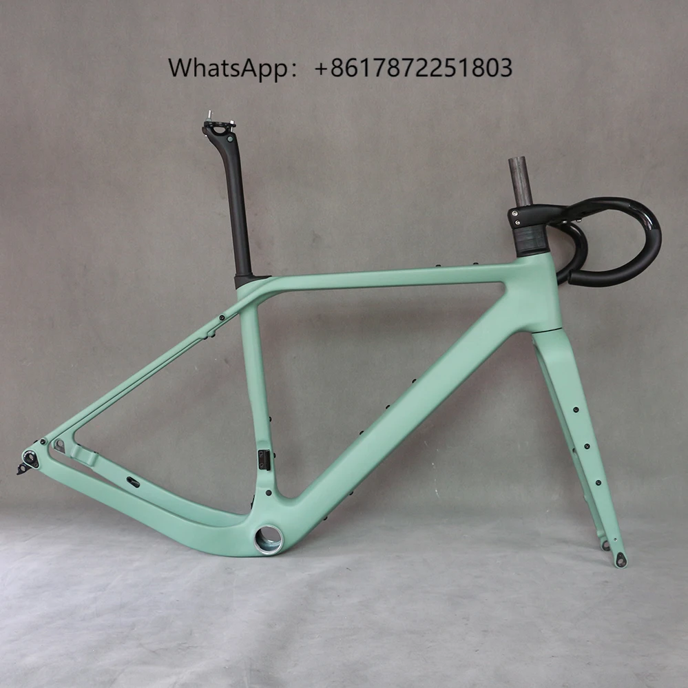 

SERAPH Carbon Frame Disc Brake Gravel Bike Full Hidden Cable Bicycle Part Carbon Fiber T1000 T4 700X50C Frameset Paint GR048